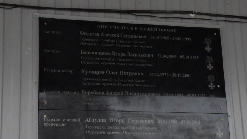 Списки погибших 155 бригады. Мемориальная доска Хижнякову Игорю.