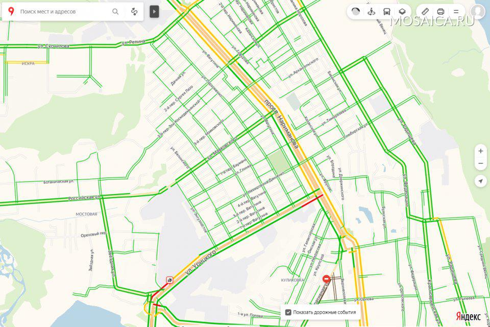 Карта ульяновска пробки онлайн