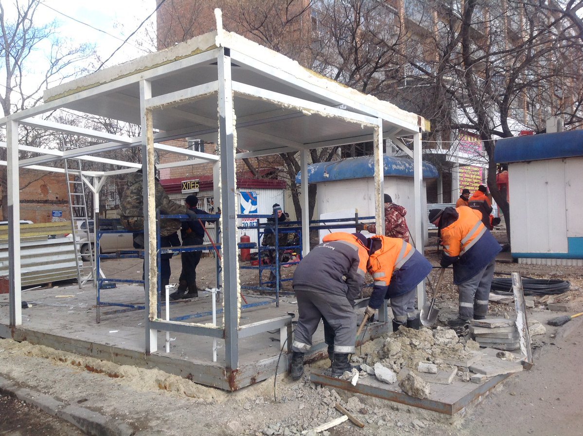 На улице Минаева в Ульяновске демонтировали кондитерский павильон. Фото |  Главные новости Ульяновска