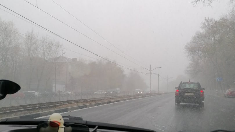 В Ульяновской области пошёл первый снег