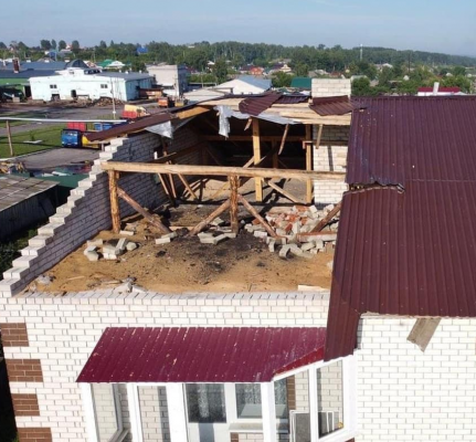 В Ульяновской области устраняют последствия урагана, больше всего пострадала Инза