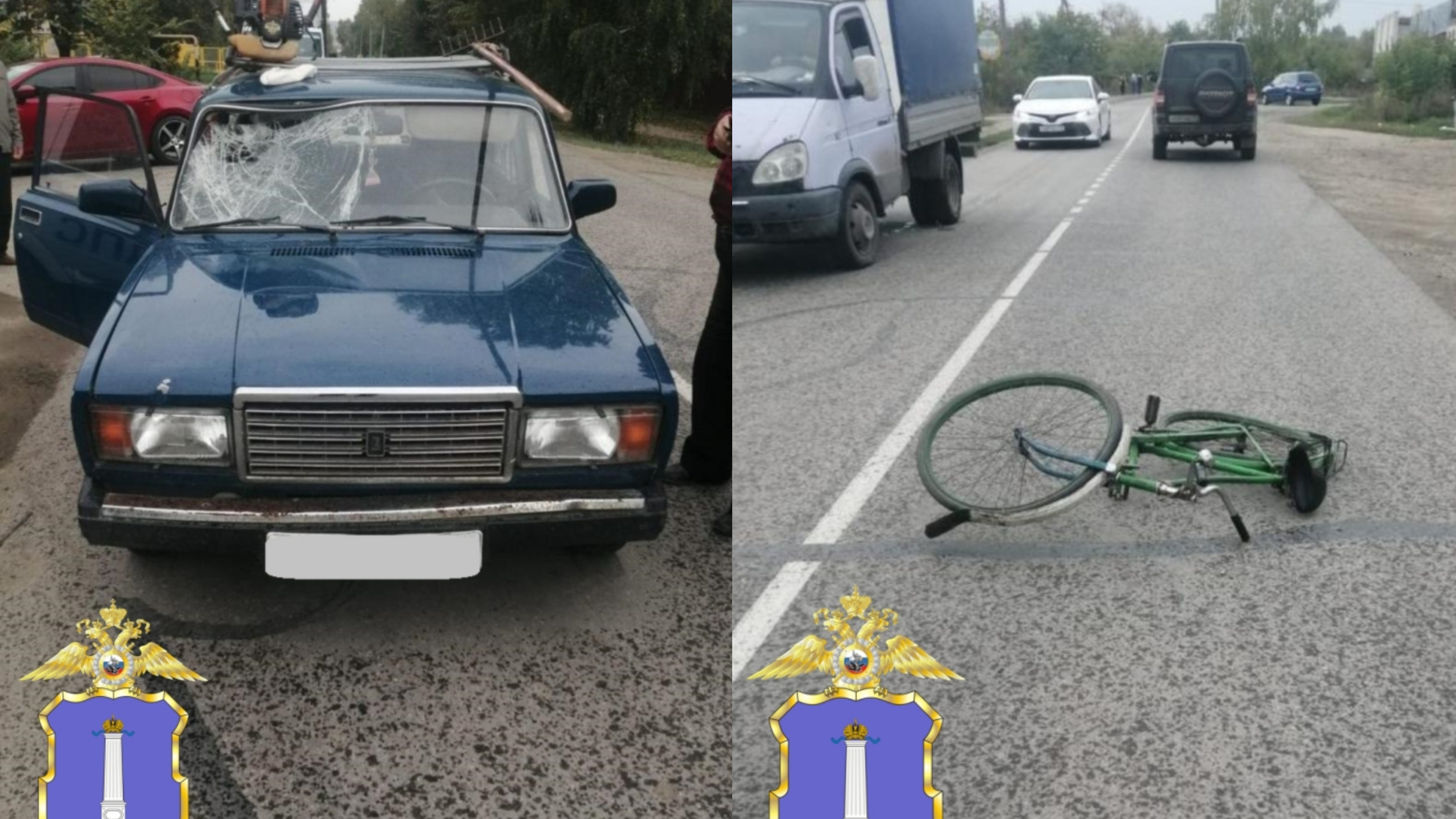 В Инзенском районе велосипедист угодил под колеса «Жигулей»