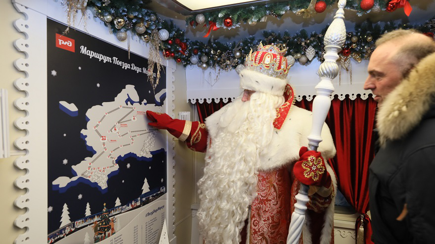 Дед Мороз из Великого Устюга приедет в Ульяновск на поезде 16 декабря