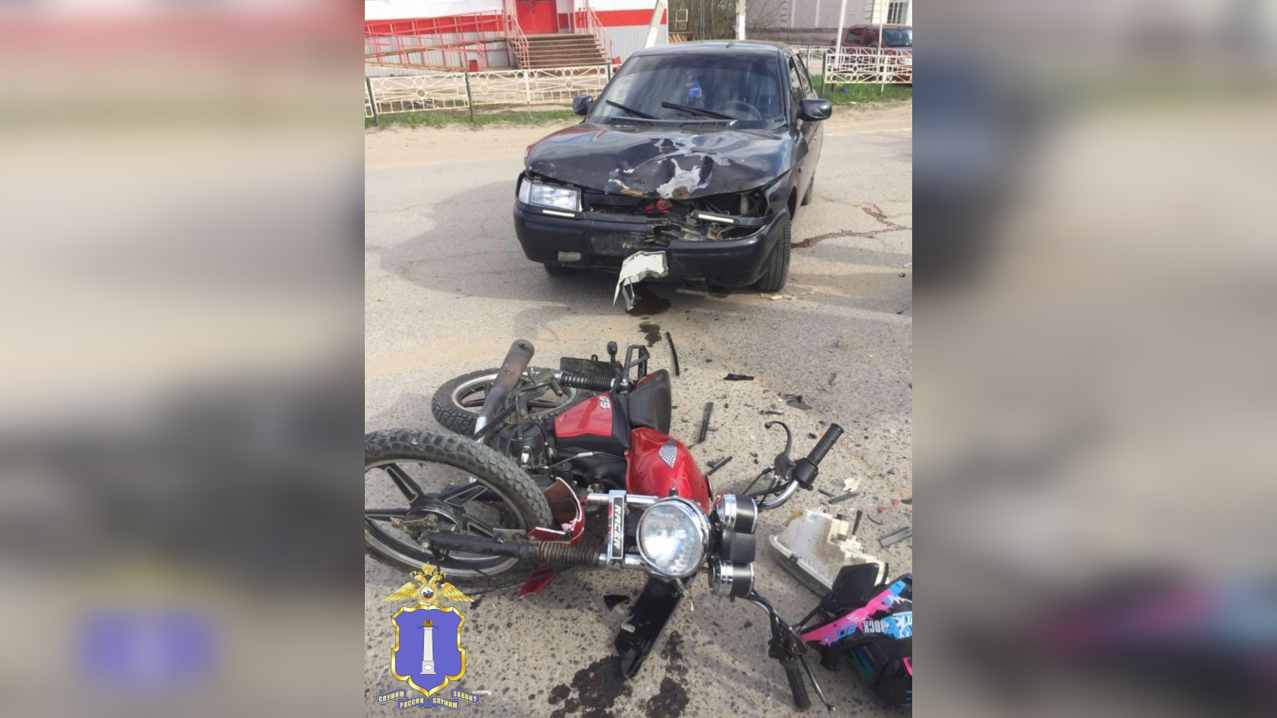 В Сурском районе 28 апреля в ДТП попал 16-летний мотоциклист без прав