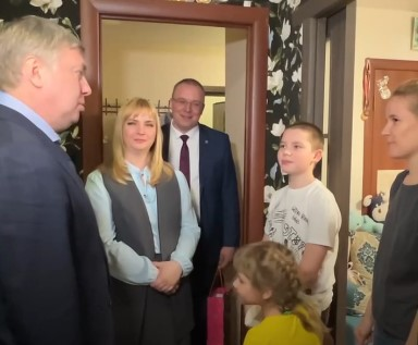 Алексей Русских навестил семью мобилизованного димитровградца