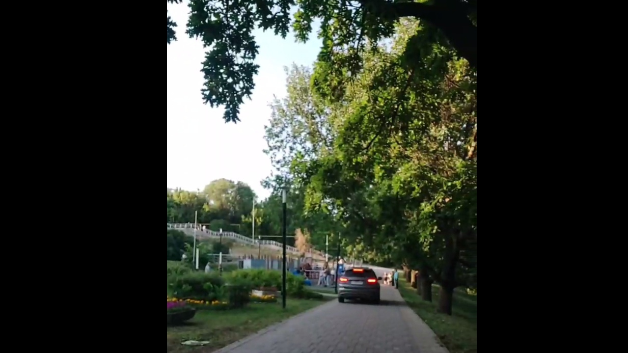 В Ульяновске водителя «Черри» оштрафовали за дерзкую езду по парку Дружбы народов