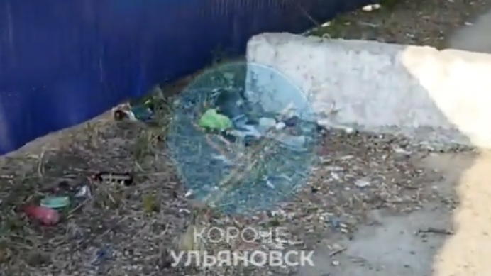 «Дорога из мусора»: ульяновцы возмутились состоянием пешеходного пути к ж/д вокзалу