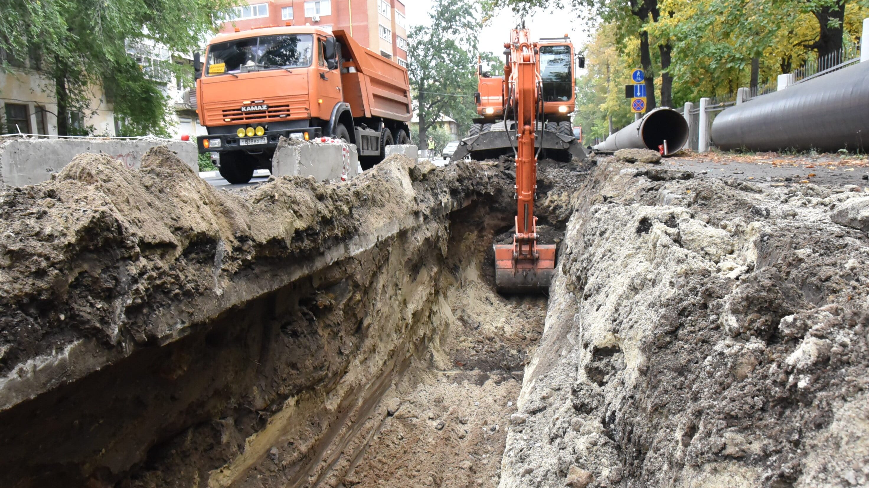 Перекрытие участка на проспекте Гая в Ульяновске продлят еще на 2 недели