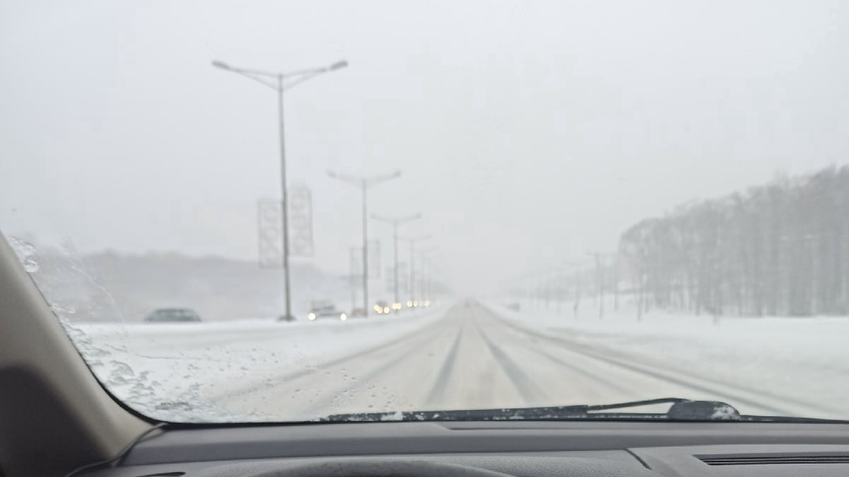 В Ульяновской области из-за снегопада и плохой видимости ограничили движение по федеральным трассам