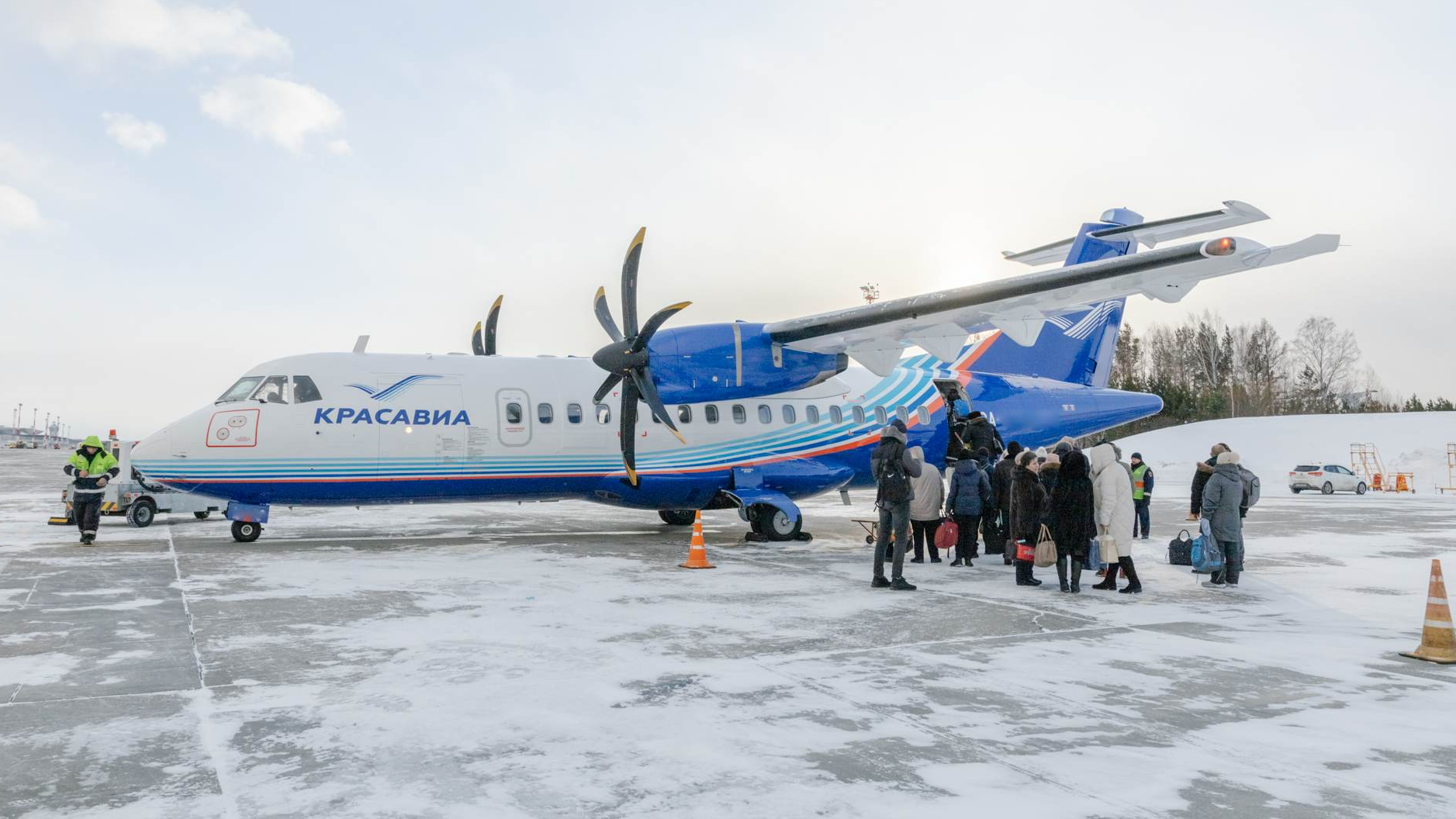 В Ульяновске началась покраска самолетов авиакомпании «КрасАвиа» в новую ливрею