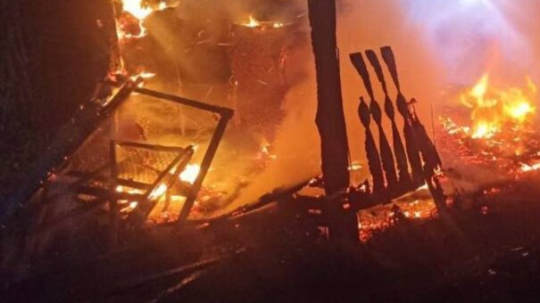 В ночь с 18 на 19 мая в Ульяновске на Нижней терассе произошел пожар
