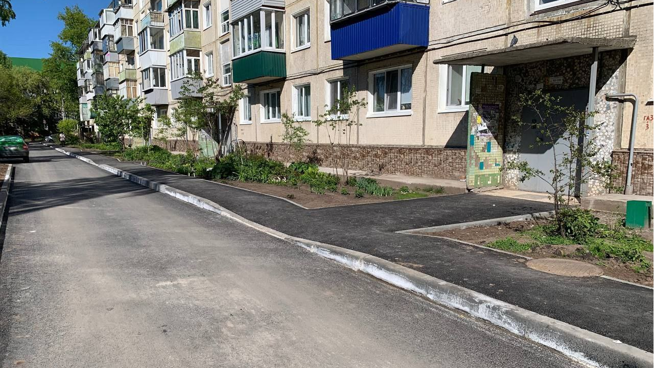 В Ульяновске ремонт дворов по нацпроекту идет опережающими темпами