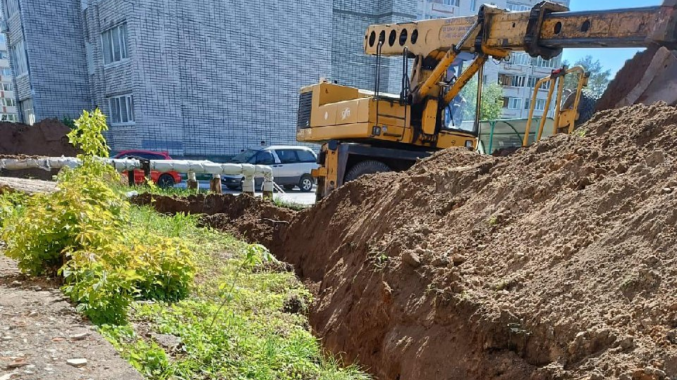 В Заволжье Ульяновска установили новый участок водопровода