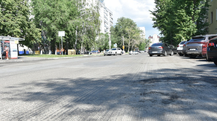 Улицу Орлова в Ульяновске начали ремонтировать по нацпроекту