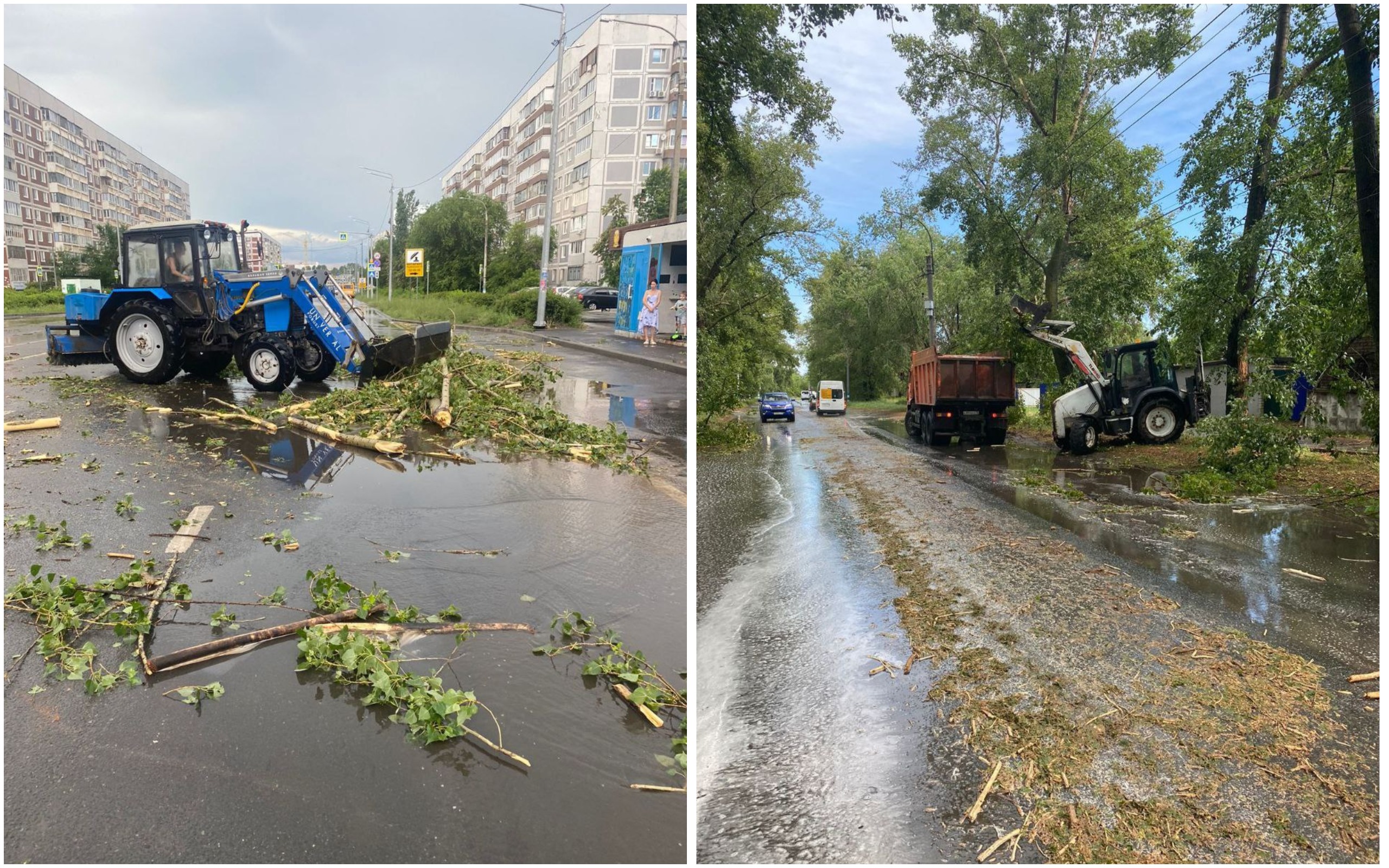 Поваленные деревья, отключение света и воды: что натворила непогода в Ульяновске 18 июня
